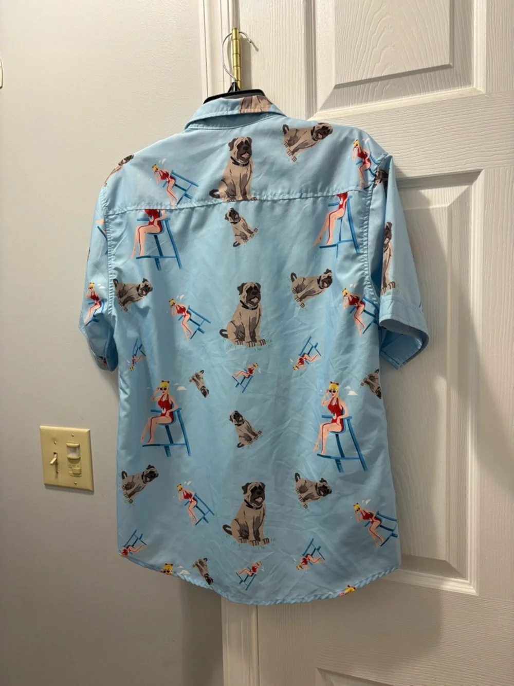 RSVLTS Sandlot Wendy Peffercorn Beast Shirt Mens Medium KUNUFLEX Button Up - Picture 4 of 5